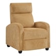 Pary Manual Push Back Reclining Chair with Yellow Ribbed Corduroy