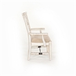 Rena Dining Armchair Set of 2- Metal Turnbuckle- Black Mahogany Wood