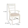 Rena Dining Armchair Set of 2- Metal Turnbuckle- Black Mahogany Wood