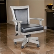 Zeka Game Chair with Wheels- Tilt- Swivel and Gas Lift- Gray Mahogany