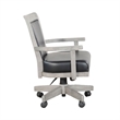 Zeka Game Chair with Wheels- Tilt- Swivel and Gas Lift- Gray Mahogany