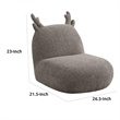 Wesie Deer Shaped Kids Chair- Sculpted Ear and Antlers- Brown Chenille