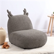 Wesie Deer Shaped Kids Chair- Sculpted Ear and Antlers- Brown Chenille
