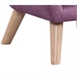 Binie Kids Chair w Wood Angled Legs- Pink Purple Button Tufted Linen