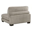 Rix Modular Armless Chair- Lumbar Pillow- Taupe Gray Corduroy- 45 Inch