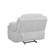 Rexy Manual Glider Recliner Chair- Textured Light Gray Corduroy