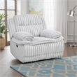 Rexy Manual Glider Recliner Chair- Textured Light Gray Corduroy
