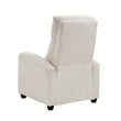 Pary Manual Push Back Reclining Chair with Beige Ribbed Corduroy