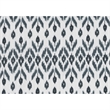 Reedie Swivel Armchair- Blue- White Geometric Pattern Fabric