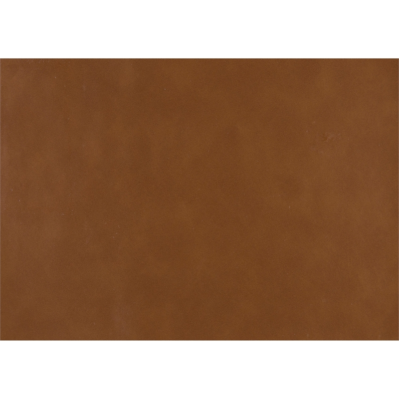 Howard Accent Club Chair- Matte Brown Faux Leather- Solid Rubberwood