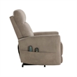 Woxo Power Lift Recliner Chair with Heat- Massage- Brown Microfiber