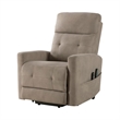Woxo Power Lift Recliner Chair with Heat- Massage- Brown Microfiber