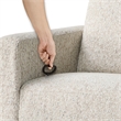 Yujo Recliner Chair- Manual- 30 Inch- Beige Chenille- 360 Swivel