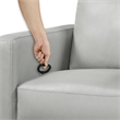 Yujo Recliner Chair- Manual- 30 Inch- Gray Faux Leather- 360 Swivel