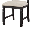 Anji 24 Inch Side Dining Chairs Set of 2- Cushioned Seat- Curved Back