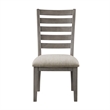 Trea 23 Inch Side Dining Chairs Set of 2- Ladder Back- Cushioned Seat