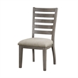 Trea 23 Inch Side Dining Chairs Set of 2- Ladder Back- Cushioned Seat