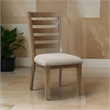 Trea 23 Inch Side Dining Chairs Set of 2- Ladder Back-  Cushioned Seat