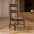 Rick 22 Inch Side Dining Chairs Set of 2- Ladder Back- Rubberwood