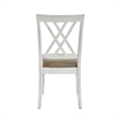 Hyna 19 Inch Side Dining Chairs Set of 2- X Cross Back- Khaki Seat