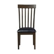 Kyn 18 Inch Side Dining Chairs Set of 2- Slatted Back- Padded Seat