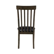Kyn 18 Inch Side Dining Chairs Set of 2- Slatted Back- Padded Seat