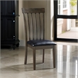 Kyn 18 Inch Side Dining Chairs Set of 2- Slatted Back- Padded Seat