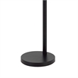 84 Inch Floor Lamp- 3 Tree Style White Drum Shades- Black Metal Finish