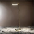 Kime 44-58 Inch Floor Lamp- Adjustable Height- LED- Antique Brass Finish
