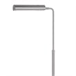 Kime 44-58 Inch Floor Lamp- Adjustable Height- LED- Brushed Steel Finish