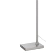 Kime 44-58 Inch Floor Lamp- Adjustable Height- LED- Brushed Steel Finish
