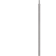 Kime 44-58 Inch Floor Lamp- Adjustable Height- LED- Brushed Steel Finish