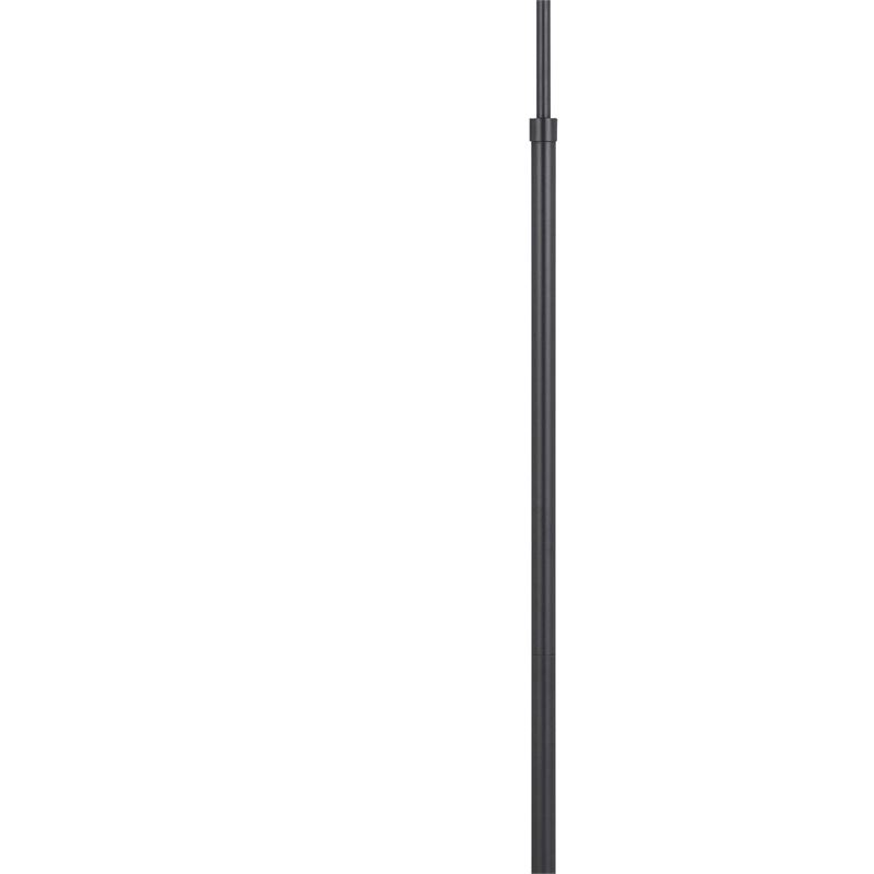 Kime 44-58 Inch Floor Lamp- Adjustable Height- LED- Charcoal Grey Finish
