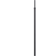 Kime 44-58 Inch Floor Lamp- Adjustable Height- LED- Charcoal Grey Finish