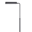Kime 44-58 Inch Floor Lamp- Adjustable Height- LED- Charcoal Grey Finish