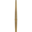 62 Inch Floor Lamp with White Drum Shade- Marble Base- Crystal- Brass
