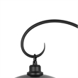 Lem 32 Inch Table Lamp- Classic Lantern- Glass Shade- Bronze Metal Finish