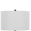 Hem 31 Inch Table Lamp with Drum Hardback- LED- Leafy Glass- Gray Metal