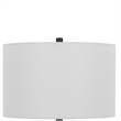 Hem 31 Inch Table Lamp with Drum Hardback- LED- Leafy Glass- Gray Metal