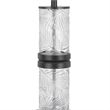 Hem 31 Inch Table Lamp with Drum Hardback- LED- Leafy Glass- Gray Metal