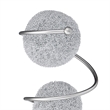 Lila 28 Inch Table Lamp- 3 Wire Wrapped Spheres- Satin Nickel- Aluminium