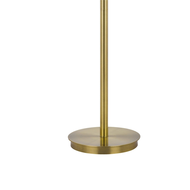 Sty 63 Inch Task Floor Lamp- Swivel Brass Shade Angled Metal Pole