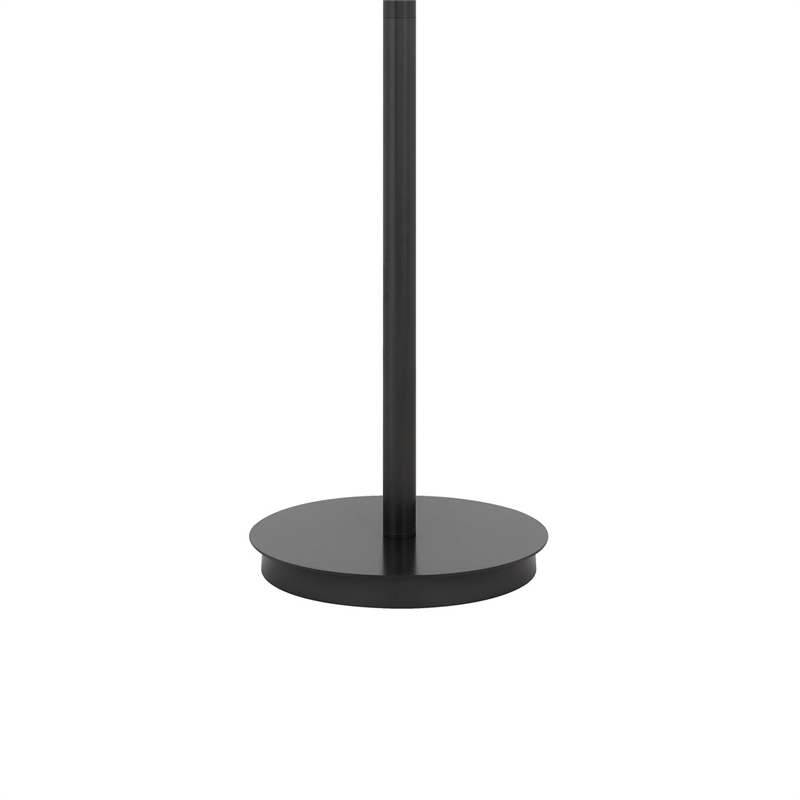 Sty 63 Inch Task Floor Lamp- Swivel Gray Shade- Angled Thin Metal Pole