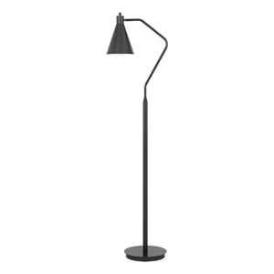 Sty 63 Inch Task Floor Lamp- Swivel Gray Shade- Angled Thin Metal Pole