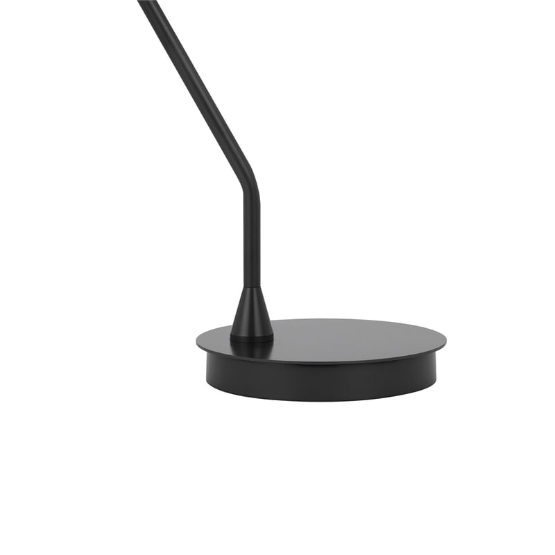 Sty 24 Inch Task Table Lamp- Swivel Gray Shade- Angled Thin Metal Pole