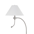 Ashy 68 Inch Floor Lamp- Gooseneck LED- White Shade- Bronze Arc Pole