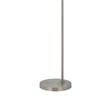 Ashy 68 Inch Floor Lamp- Gooseneck LED- White Shade- Bronze Arc Pole