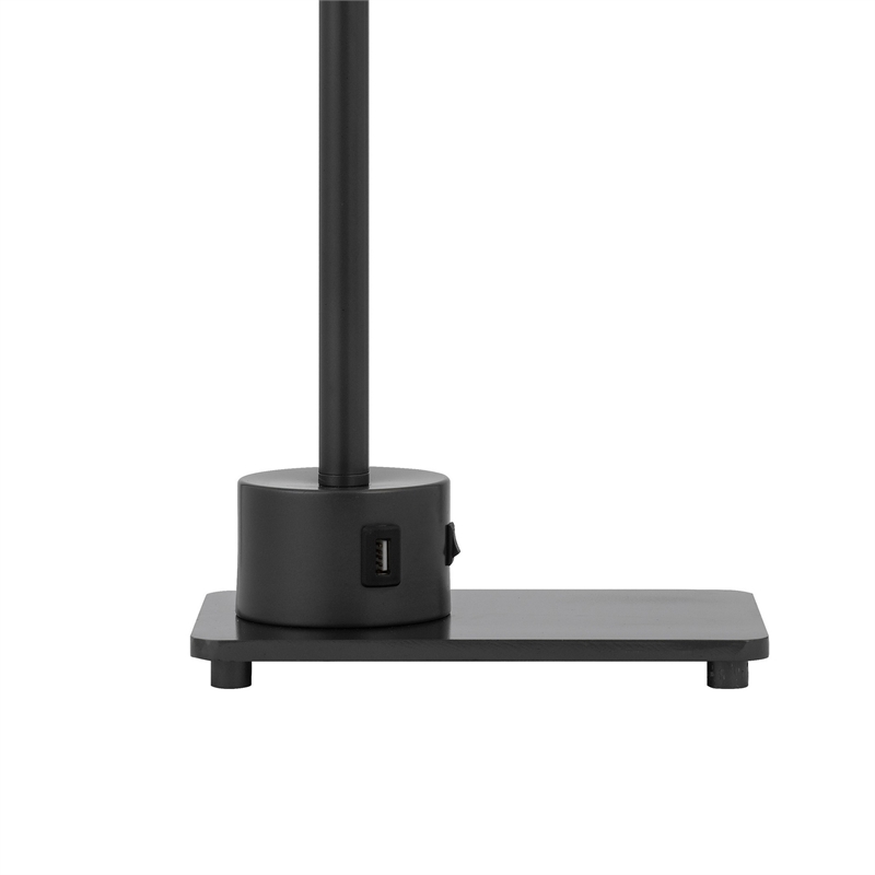 Hoso 18 Inch Desk Lamp- 2 USB Ports- AdjusDesk Brass Metal Frame