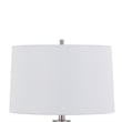 Maci 29 Inch Table Lamp- Accent Crackled Clear Glass- White Drum Shade