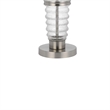 Maci 29 Inch Table Lamp- Accent Crackled Clear Glass- White Drum Shade